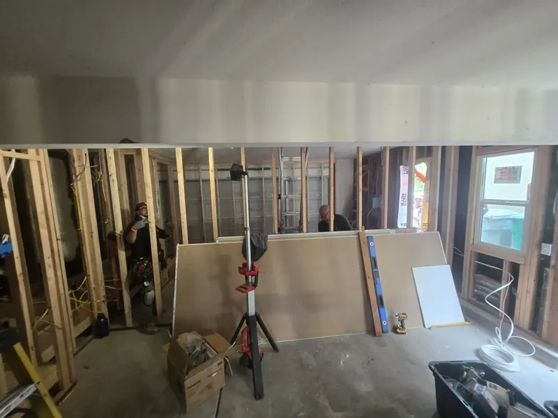 Drying drywall mud and paint